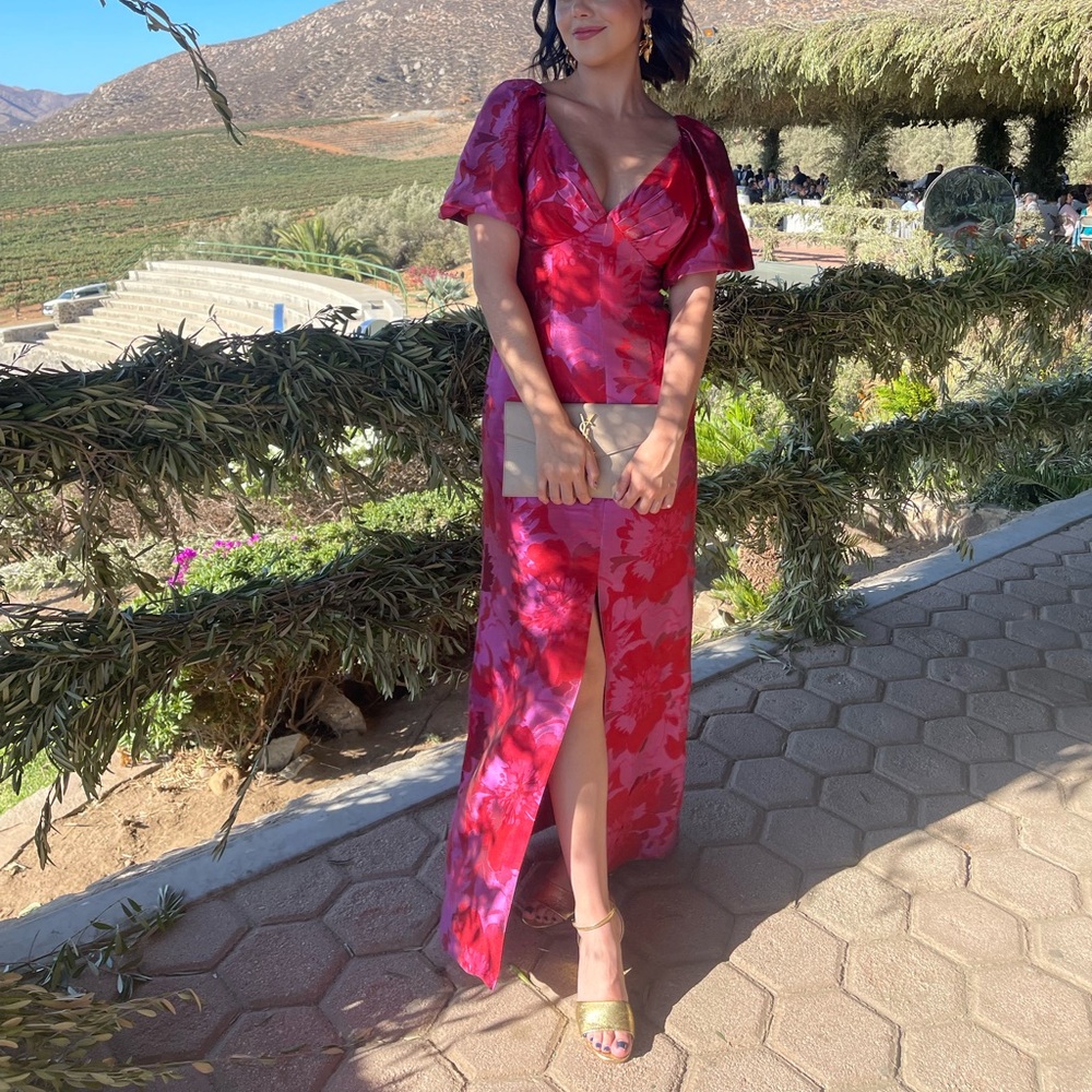 Aidan Mattox Floral Gown